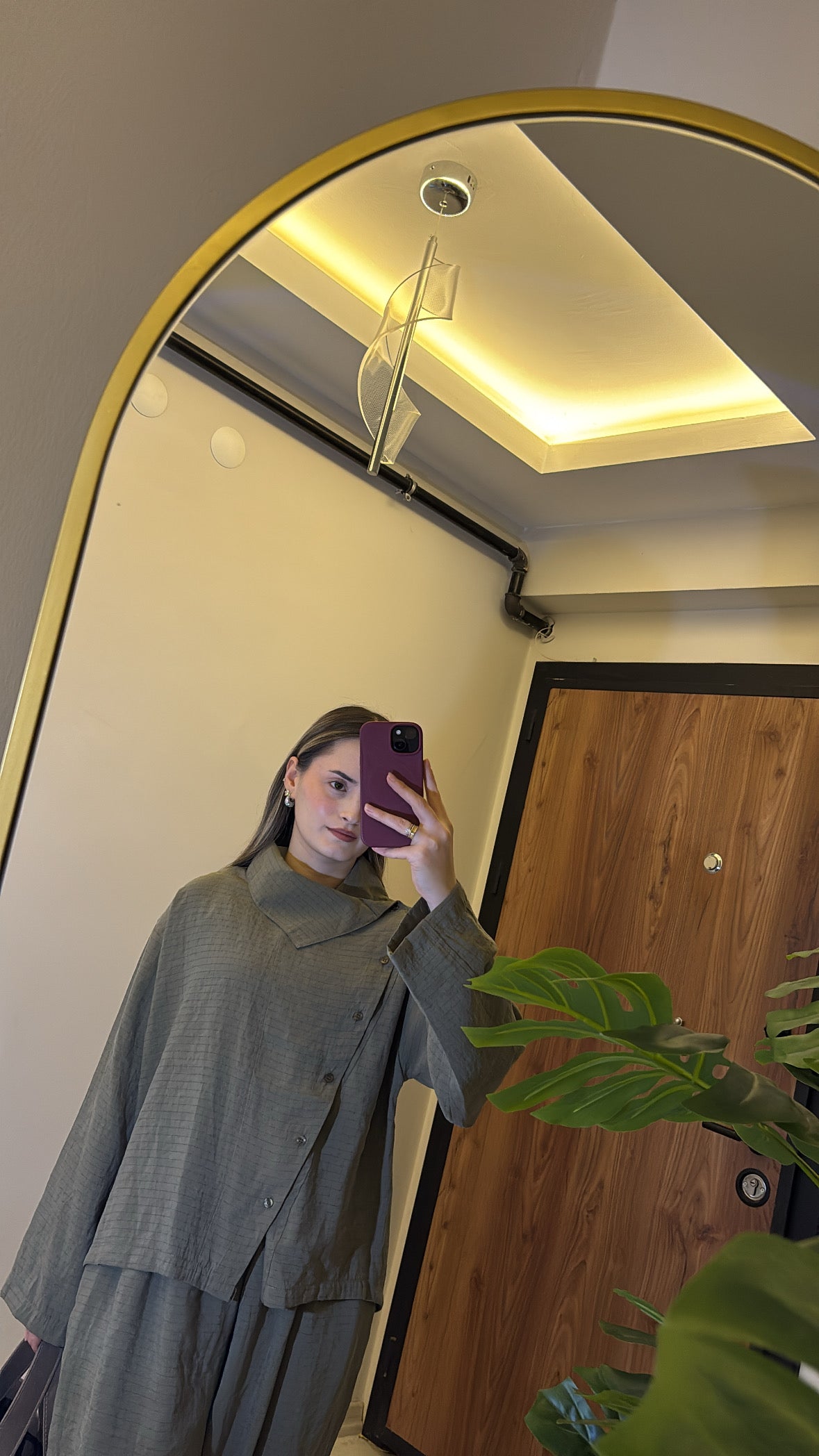 Doğal Dokulu Şalvar Takım