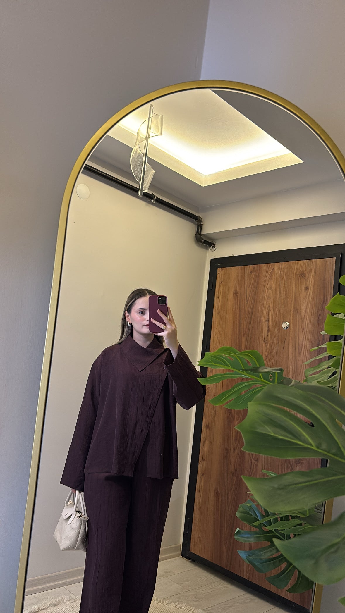 Doğal Dokulu Şalvar Takım